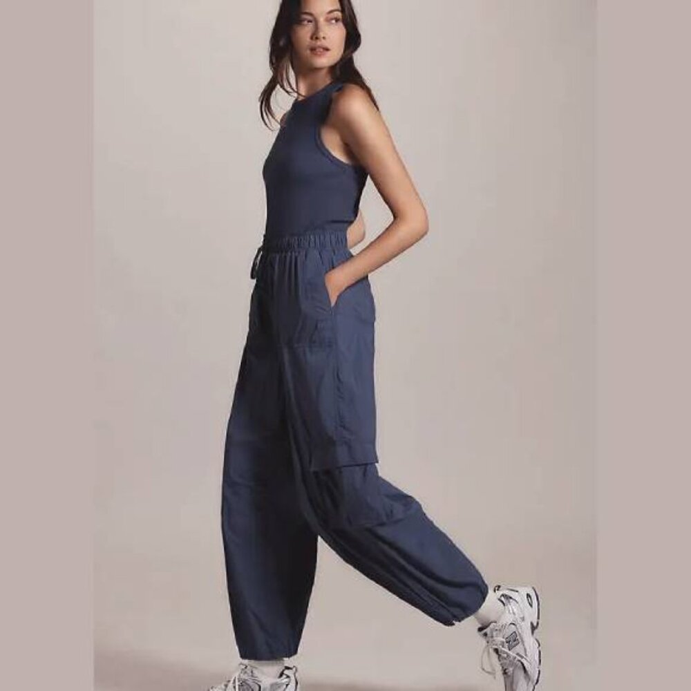 Daily Practice by Anthropologie Messa Sleeveless Jumpsuit in Blue